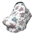 thumbnail image 1 of Haiem Tribal Style Turtle Baby Nursing Cover & Nursing Poncho - Multi Use Cover for Baby Car Seat Canopy, Stroller Cover, 360°Full Privacy Breastfeeding Coverage, 1 of 9