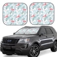 thumbnail image 1 of Haiem Tropical Flamingo Car Windshield Sun Shade (2 Pieces) Foldable Windshield Sun Shade Car Accessories for Truck SUV Pickup-Large, 1 of 7