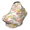 thumbnail image 1 of Haiem Tropical Flamingo Pineapple Baby Nursing Cover & Nursing Poncho - Multi Use Cover for Baby Car Seat Canopy, Stroller Cover, 360°Full Privacy Breastfeeding Coverage, 1 of 1