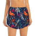 thumbnail image 1 of Haiem Tropical Flower Women's 2 in 1 Running Shorts - Lightweight Athletic Workout Gym Yoga Breathable Sports Shorts Liner with Phone Pockets-Small, 1 of 9
