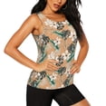 thumbnail image 1 of Haiem Tropical Leaves Flower Workout Tank Tops for Women, Athletic Sports Slim-Fit Tank Tops, Compression Sleeveless Dry Fit Shirts,Athletic Shirt-X-Large, 1 of 9
