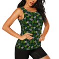 thumbnail image 1 of Haiem Tropical Leaves1 Workout Tank Tops for Women, Athletic Sports Slim-Fit Tank Tops, Compression Sleeveless Dry Fit Shirts,Athletic Shirt-XX-Large, 1 of 9