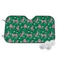 thumbnail image 1 of Haiem Tropical Leopard Car Windshield Sun Shade - Blocks UV Rays Sun Visor Protector, Sunshade to Keep Your Vehicle Cool, Universal Fit SUV Van Sedan-Small, 1 of 7