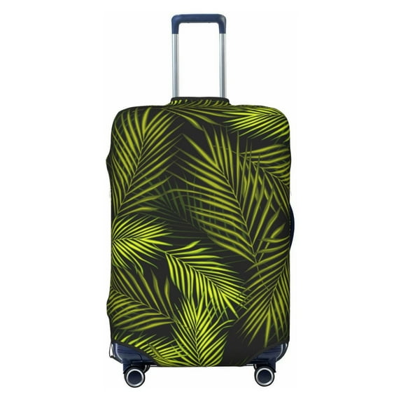 Haiem Tropical Palm Leaves Fern Leaf Luggage Cover Printed Suitcase Covers for Luggage Elastic Washable Suitcase Protector Fits 18-32 Inch Luggage-X-Large