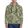 thumbnail image 1 of Haiem Tropical Plants Green Patterned Men's Hoodie with Kangaroo Pocket - Ideal Pullover Sweatshirt for Daily Wear, Travel, and Home-4X-Large, 1 of 7
