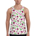 thumbnail image 1 of Haiem Tulips Flowers Men Workout Tank Top Gym Bodybuilding Sleeveless Muscle T Shirts Athletic Tank Breathable Workout Shirt-3X-Large, 1 of 9