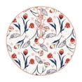thumbnail image 1 of Haiem Tulips Flowers Pattern Christmas Tree Skirt Merry Christmas Party Christmas Tree Decoration,New Year Decorations-48", 1 of 6