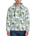 thumbnail image 1 of Haiem Tulips Flowers Patterned Men's Hoodie with Kangaroo Pocket - Ideal Pullover Sweatshirt for Daily Wear, Travel, and Home-3X-Large, 1 of 7