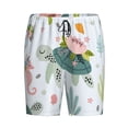 thumbnail image 1 of Haiem Turtle and Sea Life Men's Pajama Short with Soft Woven Cotton Elastic Waistband Sleep Short-3X-Large, 1 of 9