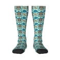 thumbnail image 1 of Haiem Turtles And Seahorses Socks, Funny Novelty Crazy Design Cotton Socks Sports Socks Knee High Socks For Men, Women,1Pairs - Gift For Working Friends, 1 of 8