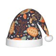 thumbnail image 1 of Haiem Turtles and Sea Plants Pattern Santa Hat Confortable Velvet Christmas Hat for Christmas Party Favors Fit for Adults and Kids, 1 of 6