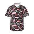 thumbnail image 1 of Haiem Various Languages Mother Printed Hawaiian Shirt for Men - Men’s Casual Beach Summer Shirts - Stretch Fabric with Modern Fit-X-Large, 1 of 7