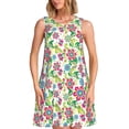 thumbnail image 1 of Haiem Vector Mexican Otomi Style Bright for Women’s Summer Dresses – Casual Sleeveless Tank Loose Sundress, Lightweight Beach Dress, 1 of 7