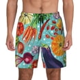 thumbnail image 1 of Haiem Vegetable Men'S Quick-Dry Swim Trunks: Comfortable Beach Shorts With Mesh Lining And Pockets - Ideal For Swimming And Sunbathing Small, 1 of 9