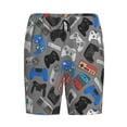 thumbnail image 1 of Haiem Video Game Men's Pajama Short with Soft Woven Cotton Elastic Waistband Sleep Short-3X-Large, 1 of 9