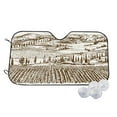 thumbnail image 1 of Haiem Vineyard Landscape 1 Car Windshield Sun Shade - Blocks UV Rays Sun Visor Protector, Sunshade to Keep Your Vehicle Cool, Universal Fit SUV Van Sedan-Medium, 1 of 7