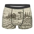 thumbnail image 1 of Haiem Vineyard Landscape Men's Boxer Briefs, Every Day Comfort Stretch Cotton Moisture-Wicking Underwear-X-Large, 1 of 9