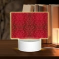 thumbnail image 1 of Haiem Vintage Burgundy Pattern Acrylic Night Light Gift with 3 Color ModesTouch-Sensitive LED Lamp Perfect Gift for Mother's Day, Birthday, or Christmas, 1 of 9