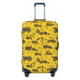 thumbnail image 1 of Haiem Vintage Excavator Luggage Cover Printed Suitcase Covers for Luggage Elastic Washable Suitcase Protector Fits 18-32 Inch Luggage-Medium, 1 of 9