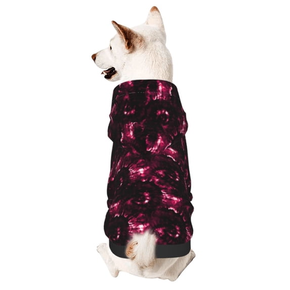 Haiem Vintage Psychedelic for Winter Dog Hoodie Sweatshirts with Pockets Warm Dog Clothes for Small Dogs Chihuahua-X-Large