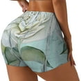 thumbnail image 1 of Haiem Vintage Rose1 No Front Seam Biker Shorts for Women Yoga Workout Gym Bike Shorts with Tummy Control Moisture-Wicking-Large, 1 of 9