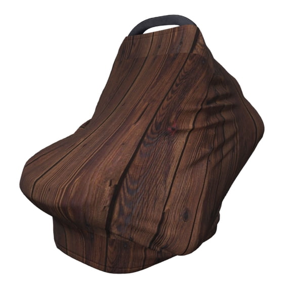 Haiem Vintage Wood Baby Nursing Cover & Nursing Poncho - Multi Use Cover for Baby Car Seat Canopy, Stroller Cover, 360°Full Privacy Breastfeeding Coverage