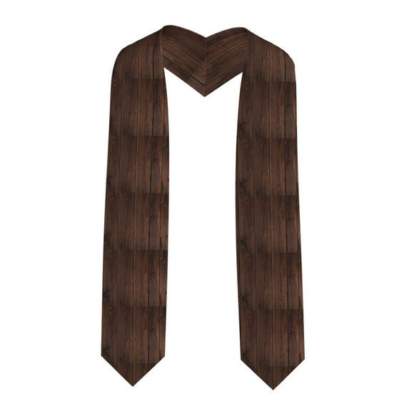 Haiem Vintage Wood Pattern Graduation Stole 2024 | Premium Satin Sash for Graduation Ceremony