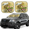 thumbnail image 1 of Haiem Watercolor Canary Bird Car Windshield Sun Shade (2 Pieces) Foldable Windshield Sun Shade Car Accessories for Truck SUV Pickup-Medium, 1 of 7