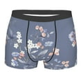 thumbnail image 1 of Haiem Watercolor Flowers Butterfly Men's Boxer Briefs, Every Day Comfort Stretch Cotton Moisture-Wicking Underwear-Large, 1 of 9