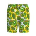 thumbnail image 1 of Haiem Watercolor Kiwi Fruits Summer Men's Pajama Short with Soft Woven Cotton Elastic Waistband Sleep Short-X-Large, 1 of 9