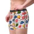 thumbnail image 1 of Haiem Watercolor Teapots Men's Boxer Briefs, Every Day Comfort Stretch Cotton Moisture-Wicking Underwear-Medium, 1 of 8