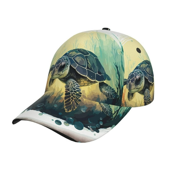 Haiem Watercolor Turtle3 Baseball Cap Dad Hat Cotton Soft Adjustable Fashion Hats for Men Women Unisex Style Headwear