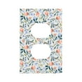 thumbnail image 1 of Haiem Watercolor Wildflowers 1 Pattern Decorative Wall Plates, 1-Gang 5.0" x3.0", Unbreakable Thermoplastic Faceplate Cover for Decorator Receptacle Outlet & Switch-Style S, 1 of 6