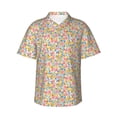 thumbnail image 1 of Haiem Watercolor Wildflowers Printed Hawaiian Shirt for Men - Men’s Casual Beach Summer Shirts - Stretch Fabric with Modern Fit-X-Large, 1 of 9