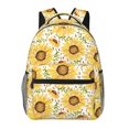 thumbnail image 1 of Haiem Watercolor With Sunflowers Printed School Backpack,Casual Travel Lightweight Backpack,Durable Comfortable Multifunctional Backpack,Laptop Backpack, 1 of 5