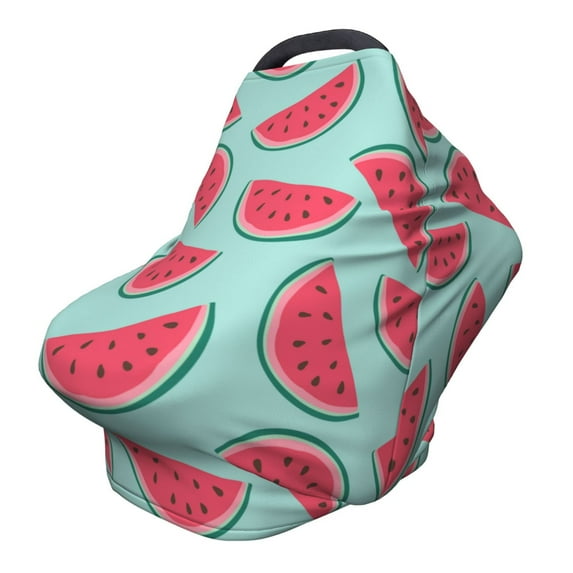Haiem Watermelon Baby Nursing Cover & Nursing Poncho - Multi Use Cover for Baby Car Seat Canopy, Stroller Cover, 360°Full Privacy Breastfeeding Coverage