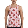 thumbnail image 1 of Haiem Watermelon Ice Cream Men Workout Tank Top Gym Bodybuilding Sleeveless Muscle T Shirts Athletic Tank Breathable Workout Shirt-X-Large, 1 of 9