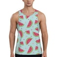 thumbnail image 1 of Haiem Watermelon Men Workout Tank Top Gym Bodybuilding Sleeveless Muscle T Shirts Athletic Tank Breathable Workout Shirt-3X-Large, 1 of 9