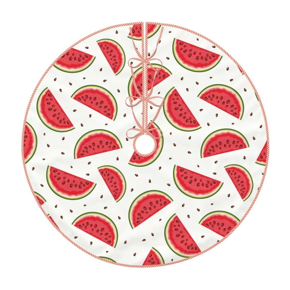 Haiem Watermelon Pattern Christmas Tree Skirt Merry Christmas Party Christmas Tree Decoration,New Year Decorations-30"