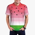 thumbnail image 1 of Haiem Watermelon Pattern Mens Polo Shirts Quick Dry Short Sleeve Golf T Shirt Performance Moisture Wicking Casual Workout-4X-Large, 1 of 6