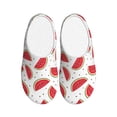 thumbnail image 1 of Haiem Watermelon Print Women's Fuzzy Memory Foam House Slipper Cozy Home Footwear Non-slip Winter Slippers-46/47, 1 of 7