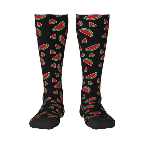 Haiem Watermelon Socks, Funny Novelty Crazy Design Cotton Socks Sports Socks Knee High Socks For Men, Women,1Pairs - Gift For Working Friends