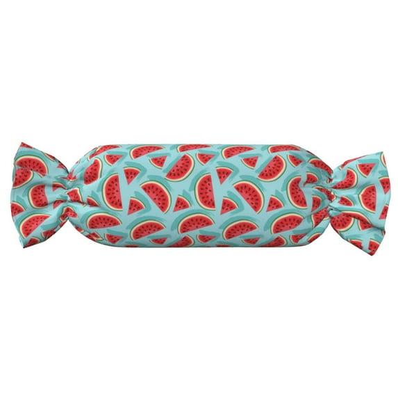 Haiem Watermelon for Round Cervical Roll Cylinder Bolster Pillow Candy Pillow Cylindrical Pillow Ergonomically Designed