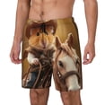 thumbnail image 1 of Haiem Western Cowboy Guinea Pig Mens Swim Trunks with Compression Liner 2 in 1 Swimming Shorts Stretch Swimwear Quick Dry,Board Shorts-Small, 1 of 9