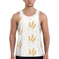 thumbnail image 1 of Haiem Wheat Men Workout Tank Top Gym Bodybuilding Sleeveless Muscle T Shirts Athletic Tank Breathable Workout Shirt-XX-Large, 1 of 9
