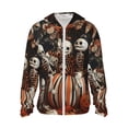 thumbnail image 1 of Haiem Whimsical Halloween Skeletons UPF 50+ Fishing Shirts for Men Long Sleeve UV Sun Protection Hoodie Non-Mask Outdoor Hiking Shirts, 1 of 8