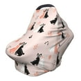 thumbnail image 1 of Haiem White And Black Rabbit Baby Nursing Cover & Nursing Poncho - Multi Use Cover for Baby Car Seat Canopy, Stroller Cover, 360°Full Privacy Breastfeeding Coverage, 1 of 1