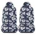 thumbnail image 1 of Haiem White Leaves Printed Car Seat Covers Set of 2, Universal Fit Car Seat Covers,Protective Seat Covers,Comfortable Car Seat Covers, Easy Installation Seat Covers, Vehicle Seat Covers, 1 of 9