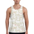 thumbnail image 1 of Haiem White Rabbit Men Workout Tank Top Gym Bodybuilding Sleeveless Muscle T Shirts Athletic Tank Breathable Workout Shirt-Large, 1 of 9