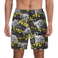 thumbnail image 1 of Haiem White Retro Off-Road Vehicle Mens Swim Trunks with Compression Liner 2 in 1 Swimming Shorts Stretch Swimwear Quick Dry,Board Shorts-Medium, 1 of 9
